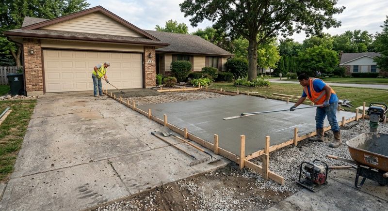 Concrete Driveway Enlargement Service